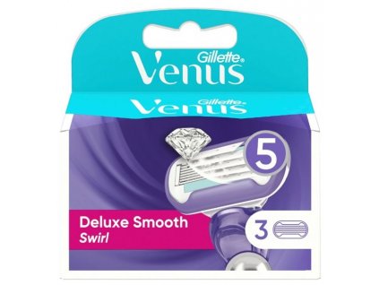 Gillette Venus Deluxe Smooth Swirl náhradní břity 3 ks