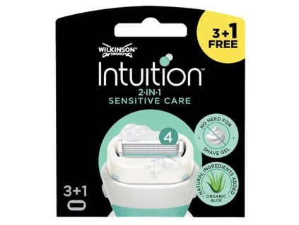 Wilkinson Sword Intuition Sensitive Care náhradní břity 3+1 ks