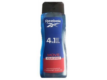 Reebok Men sprchový gel 4 v 1 Move Your Spirit 400 ml