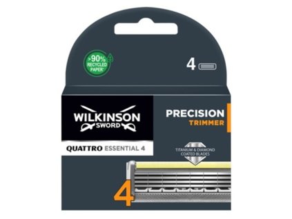 wilkinson sword quattro titanium essential 4 precision trimmer rasierklingen 4er