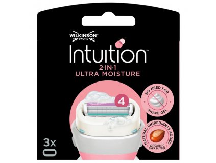 Wilkinson Sword Intuition 2 in 1 Ultra Moisture náhradní břity 3 ks