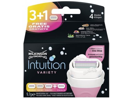 Wilkinson Sword Intuition Variety náhradní břity 3+1 ks