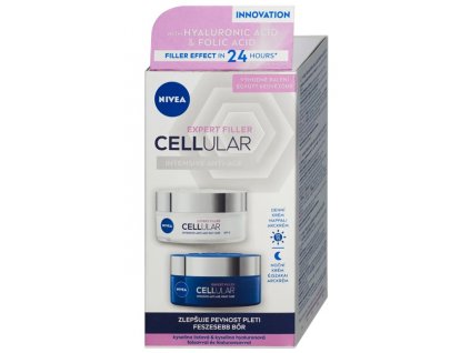 Nivea Hyaluron Cellular Filler + Firming OF15 zpevňující duopack 2x50 ml