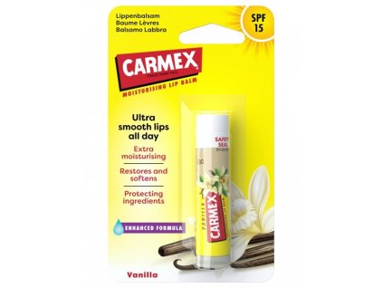 Carmex Vanilla balzám na rty Ultra hydratační SPF15 4,25 g