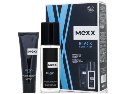 mexx black for him set 125 ml