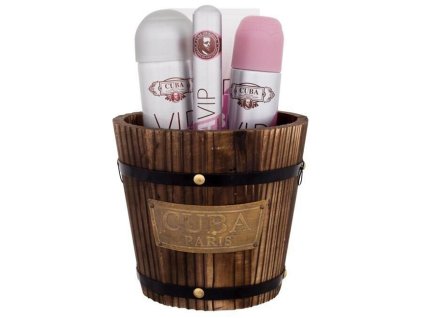 Cuba sada Vip Woman vědro toaletní voda 100 ml / deo 200ml / bodylotion / EDP 35 ml
