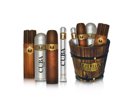 Cuba sada vědro Gold Men EDT 100 ml / deospray 200 ml / as.100 ml / EDT 35 ml - poškozený obal