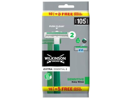 Wilkinson jednorázový strojek Extra Essentials 2 Sensitive pánské 10+5 ks