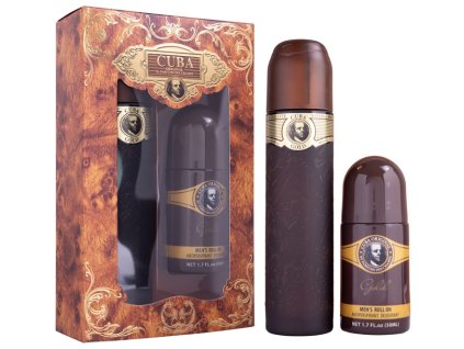 CUBA GOLD FOR MEN 2 PCS EDT 100MLROLL ON 50ML