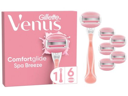 Gillette Venus Comfortglide Spa Breeze strojek + náhradní břity 6 ks