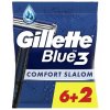 Gillette Blue3 Comfort Slalom holící jednorázový strojek 6+2 ks