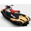 2026 Sea Doo Spark for 2 60 hp Sunrise Orange : Dragon Red back