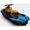 Sea Doo Spark Trixx for 1 + iBR Gulfstream Blue : Orange Crush back