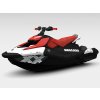 2026 Sea Doo Spark Trixx for 3 + iBR Dragon Red : Bright White left side