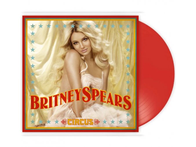 BRITNEY SPEARS CIRCUS COLOURED RED VINYL LP