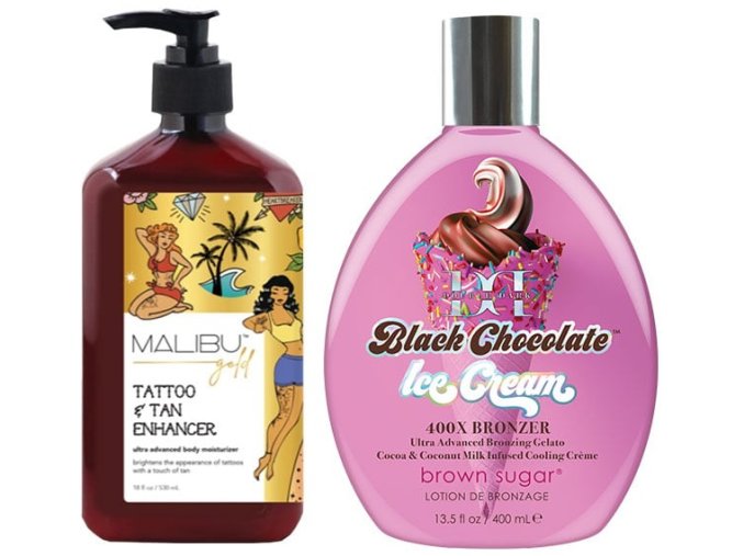 Tan Incorporated Black Chocolate Ice Cream 400X Bronzer 400ml + hydratační krém s bronzerem Malibu Gold 530ml