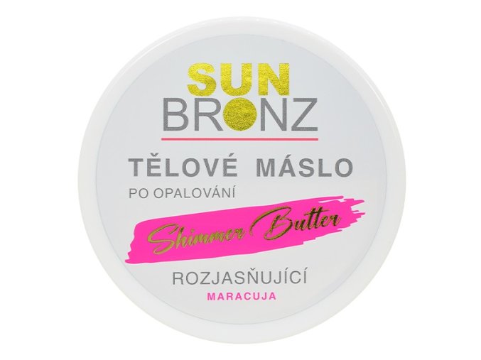SUNBRONZ Tělové máslo po opalování s třpytivým efektem Maracuja 200ml