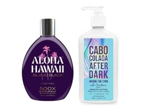 Tan Incorporated Aloha Hawaii Island Black 400ml + Cabo Colada After Dark 530ml