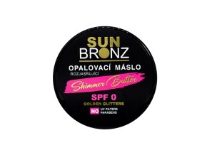 SUNBRONZ Opalovací tělové máslo s bronzerem a třpytivým efektem 100ml