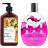 Tan Incorporated Double Dark Black Chocolate Raspberry Cream 400ml + hydratační krém s bronzerem Malibu Gold 530ml