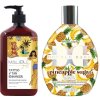 Tan Incorporated Double Dark Pineapple Sugar Bronzer 400ml + hydratační krém s bronzerem Malibu Tan 530ml