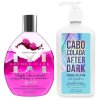 Tan Incorporated Double Dark Black Chocolate Raspberry Cream 400ml + Cabo Colada After Dark 530ml