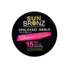 SUNBRONZ Opalovací tělové máslo s bronzerem a třpytivým efektem SPF 15 100ml