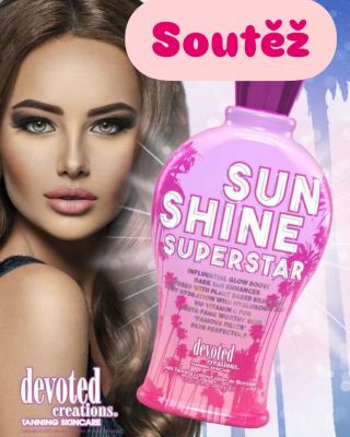🔆SOUTĚŽ🔆 O skvělý krém do solária Sunshine Superstar (360ml) ✨ od luxusní značky Devoted Creations. Podmínky: 👇 📌Sleduj...