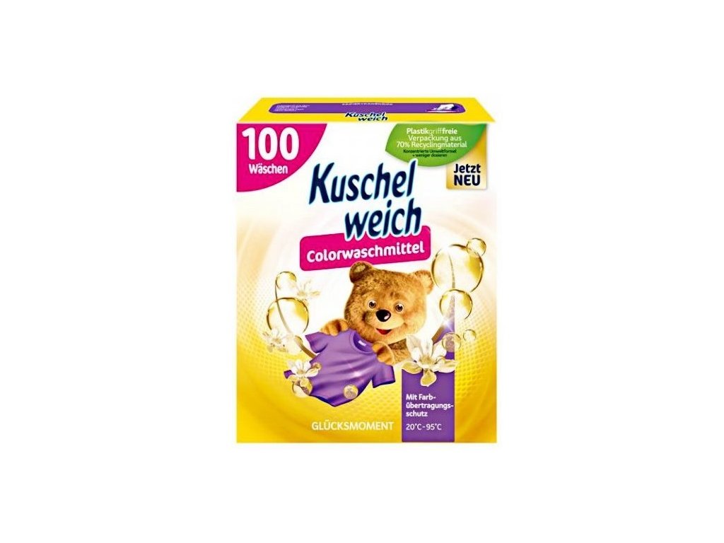 Kuschelweich prací prášek 5,5kg 100 praní Glucksmoment Color