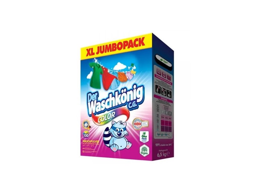 WaschKönig prací prášek 6,5 kg Color 100 praní