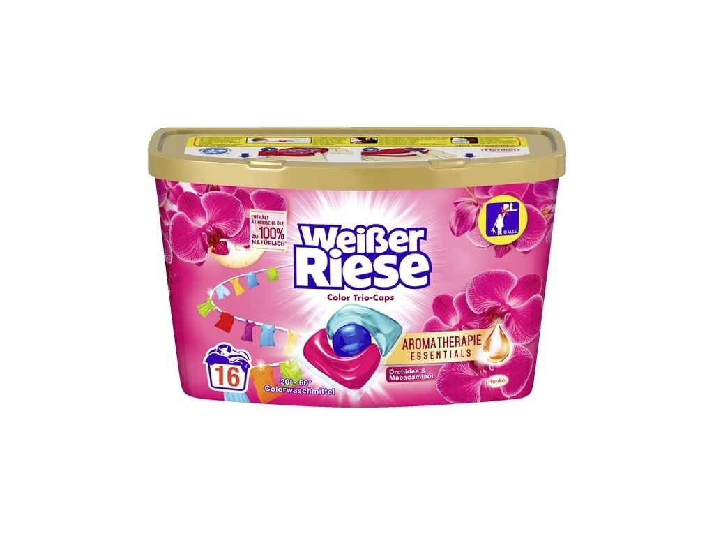 Weisser Riese TRIO Caps prací kapsle Color Orchidee 16ks