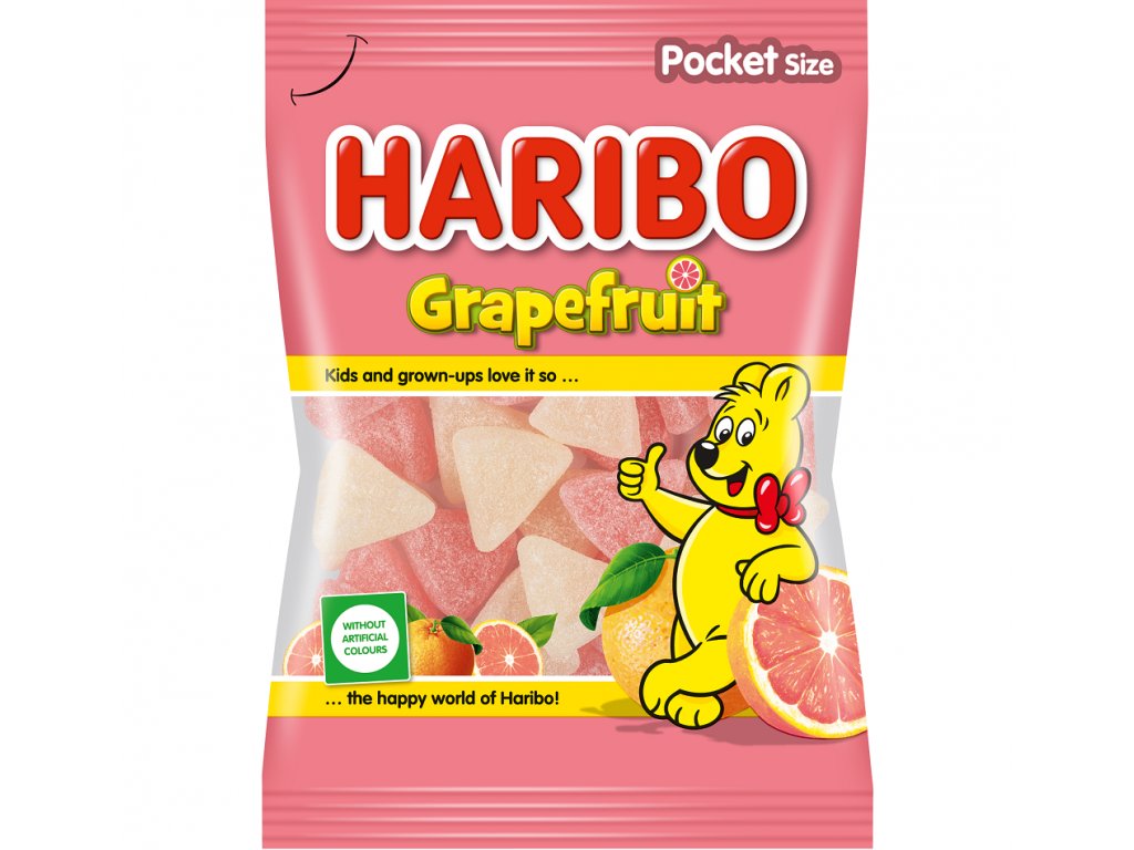 Haribo Grapefruit želé s ovocnou příchutí 80g