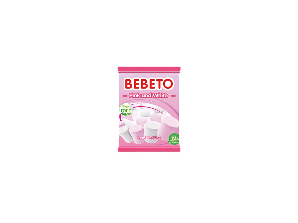 Bebeto Marshmallow 60g Pink & White