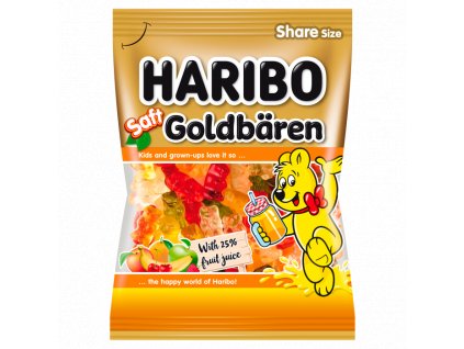 Haribo Saft Goldbären želé s ovocnou šťávou 175g