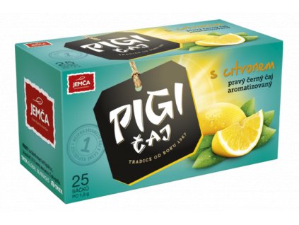 Jemča Pigi černý čaj s citronem 37,5g