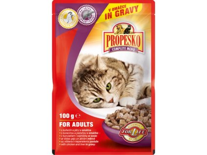 Propesko 100g kapsa kočka kuře+játra