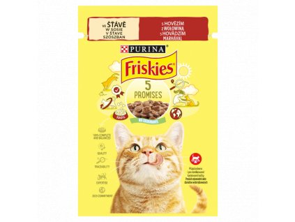 FRISKIES kapsička 85g s hovězím