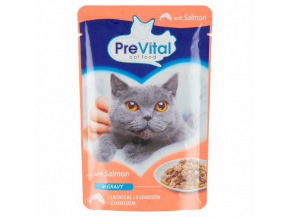 PreVital 100g kapsa kočka losos