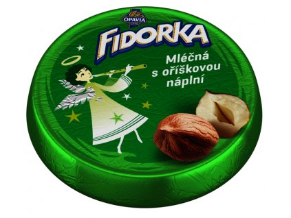 Opavia Fidorka Lux mléčná s oříšky 30g