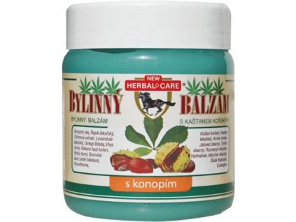 Bylinný balzám s kaštanem koňským 500 ml s konopím