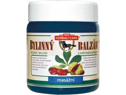 Bylinný balzám s kaštanem koňským 500 ml masážní