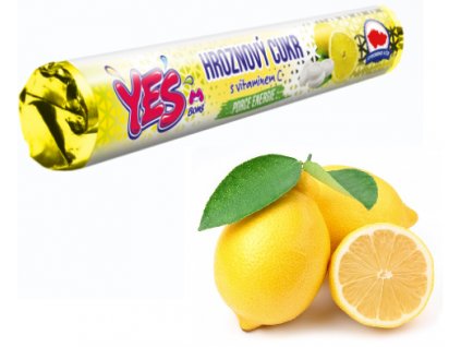 YES Hroznový cukr citron s vitaminem C 32g