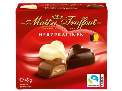 Mini belgické srdece pralinky 45g