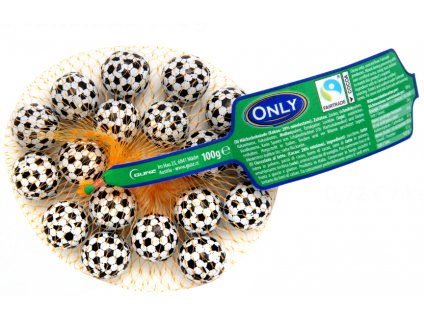 Fotbalové míče mléčná čokoláda 100g