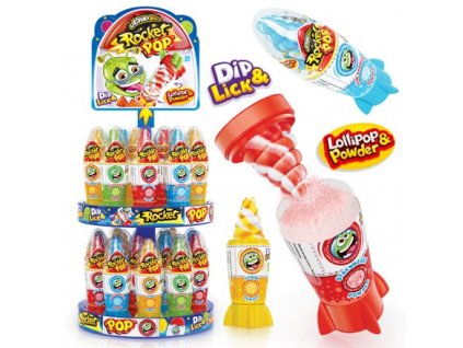 Lízátko RAKETA s práškem 50g