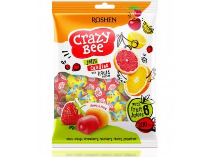Roshen Crazy Bee fruity 200g ovocné plněné želé