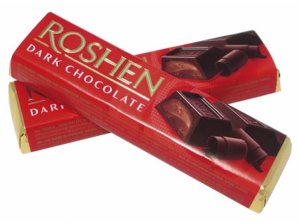 Roshen tmavá čokoládová tyčinka s náplní 43g