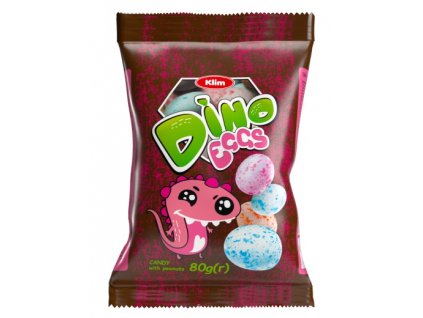 Klim dražé arašídy v čokoládě a křupavé skořápce Dino vejce 80g
