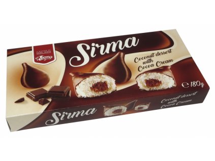 Sirma kokosový dezert 180g s čokoládovým krémem