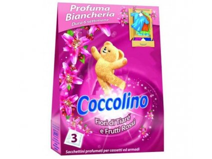 Coccolino vonné sáčky Frutti Rossi 3ks - růžové